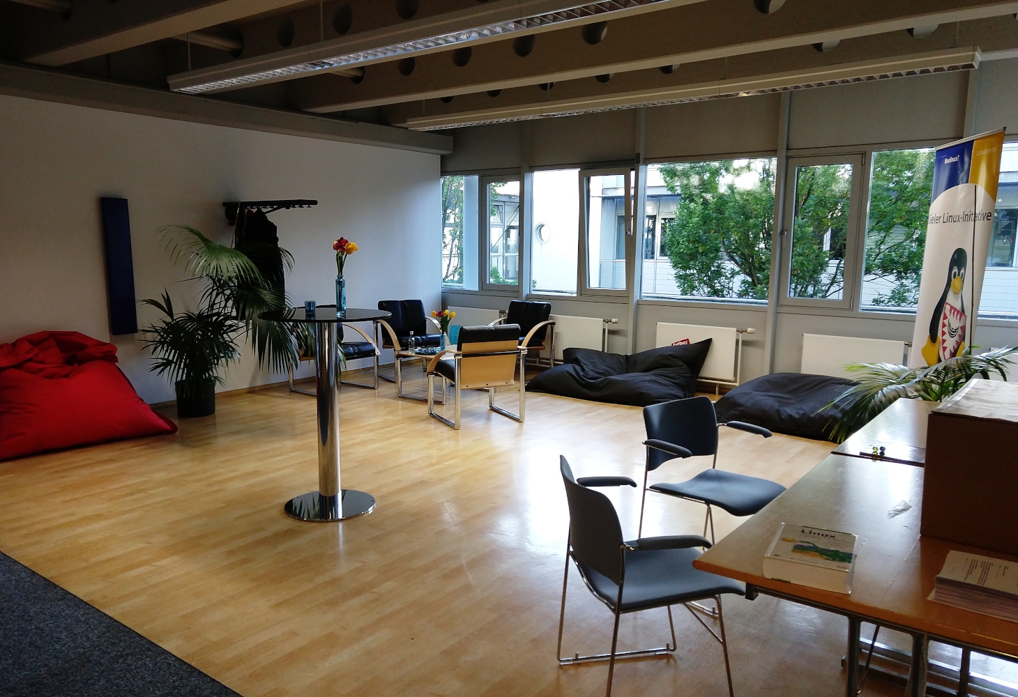 Die Rätsellounge am Abend des ersten Tages