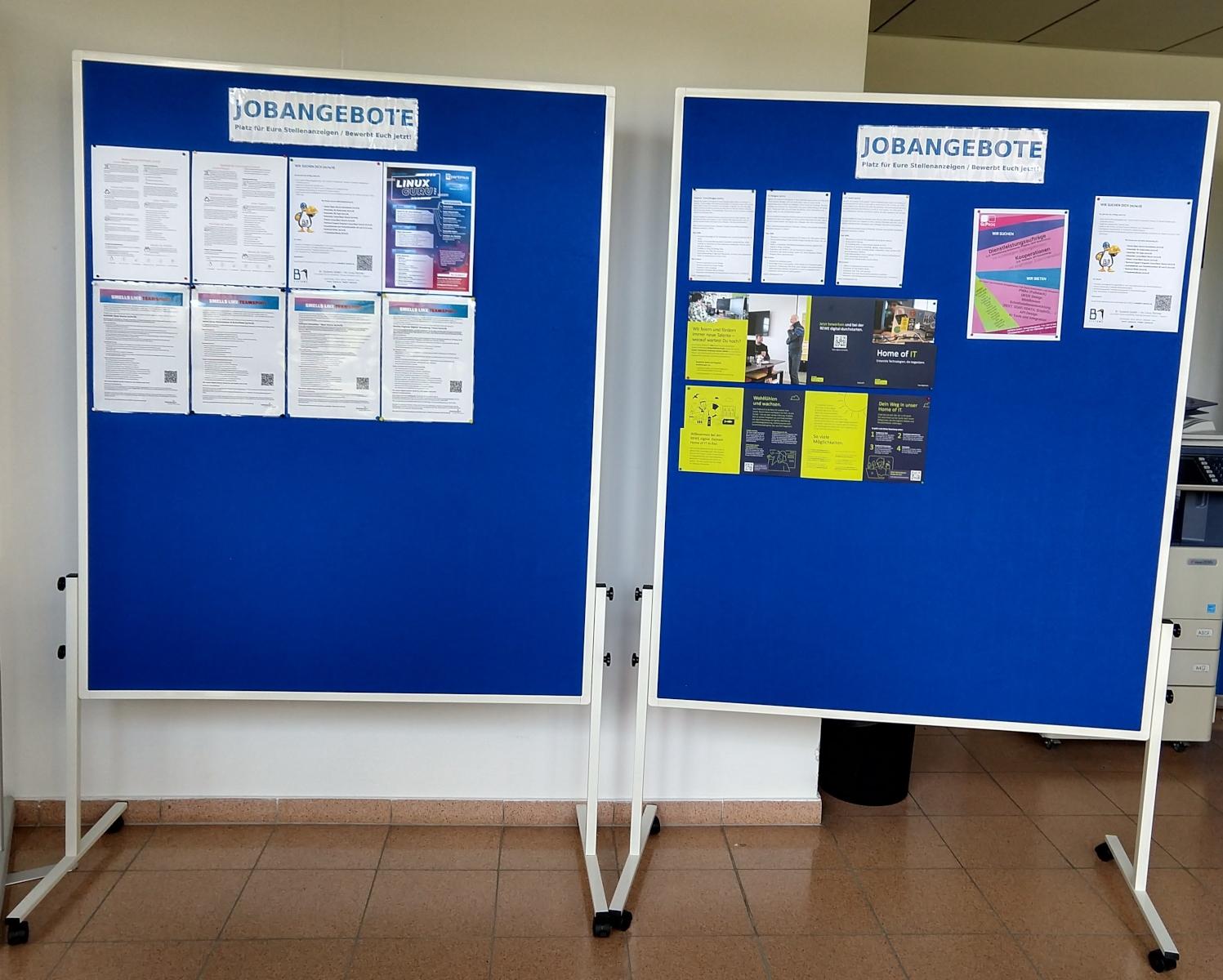 Die Jobwand kurz nach Eröffnung Die Jobwand kurz nach Eröffnung
